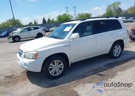 2007 Toyota Highlander Hybrid Limited V6 from USA, damaged, VIN JTEEW21A570035954